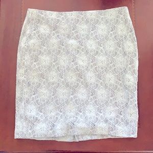 Super Cute Banana Republic lace overlay skirt